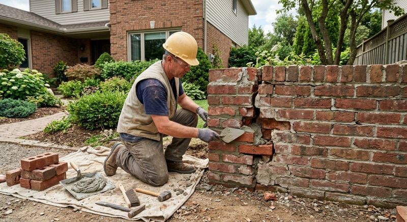 Brick Fence Repair in Monterey, CA