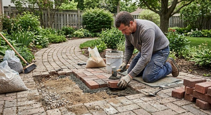 Brick Hardscape Repair in Monterey, CA