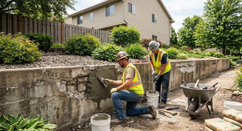 Brick Retaining Wall Repair in Monterey, CA