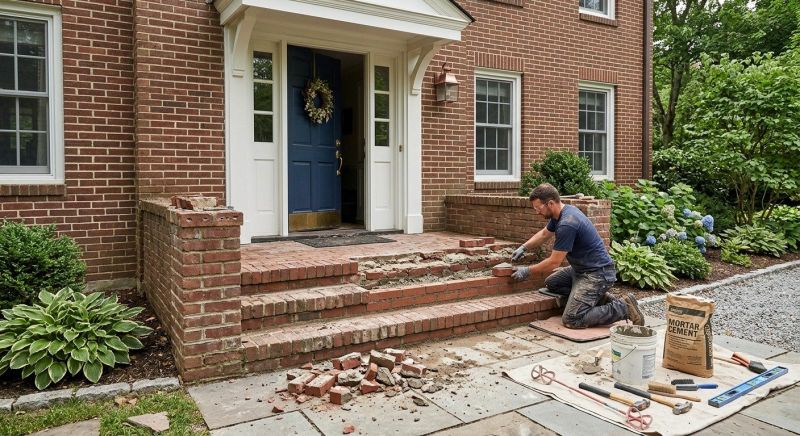 Brick Stoop Repair in Monterey, CA
