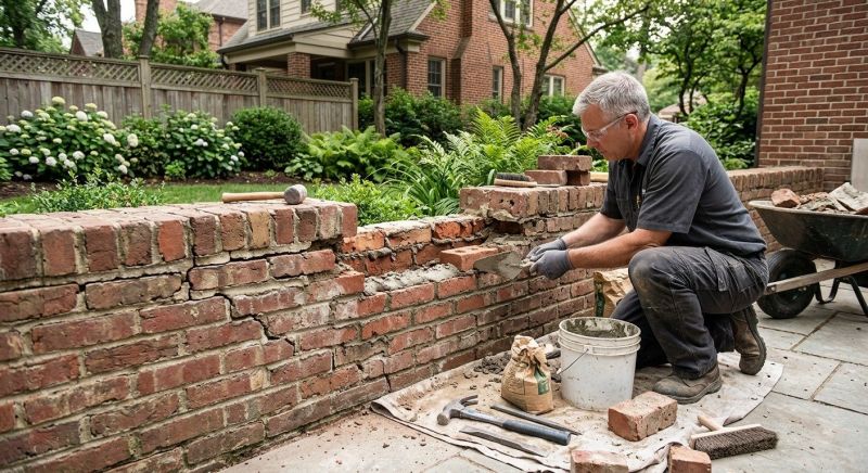 Brick Wall Repair in Marina, CA