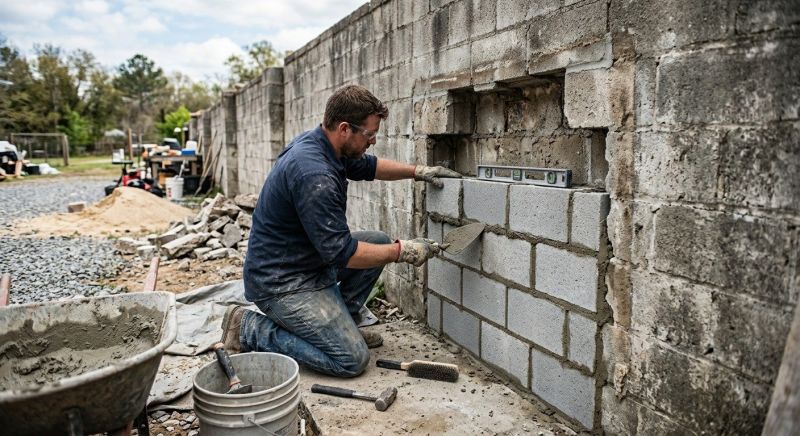 Cement Block Repair in Monterey, CA