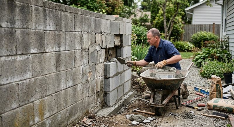 Cinder Block Repair in Monterey, CA