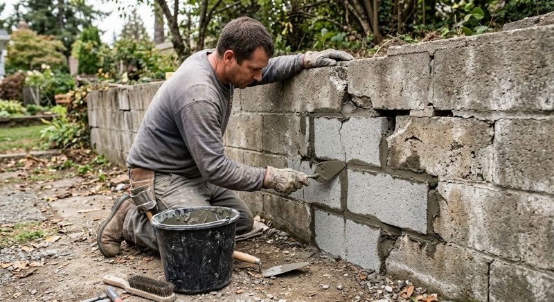 Concrete Block Repair in Carmel By The Sea, CA
