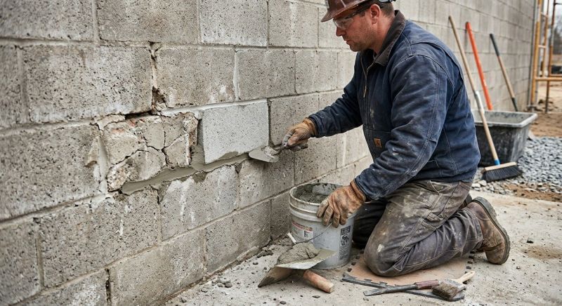 Concrete Block Repair in Pebble Beach, CA